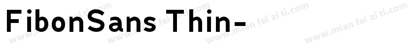 FibonSans Thin字体转换